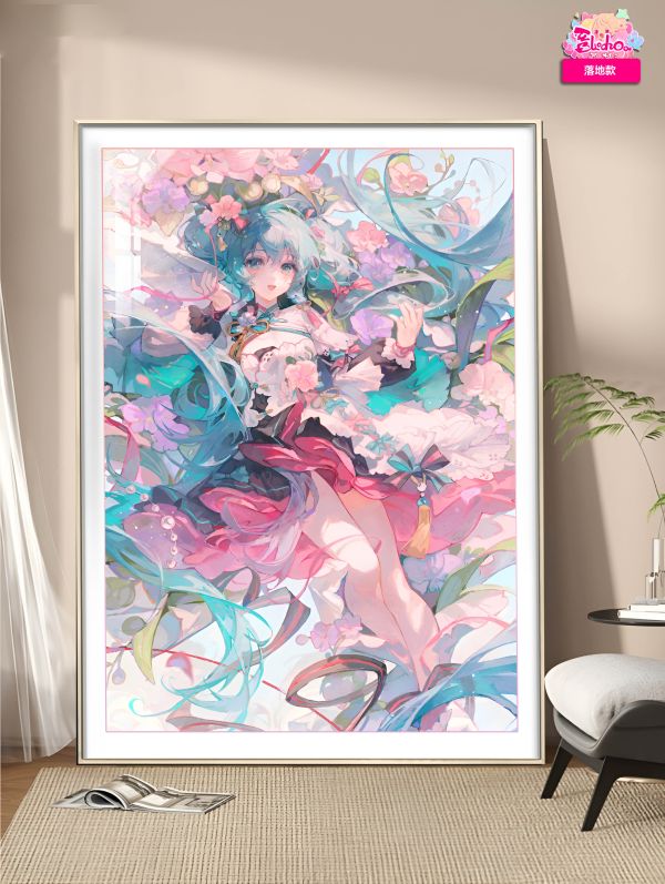 【海外代購】阿喵畫社 花海 初音 晶瓷畫 