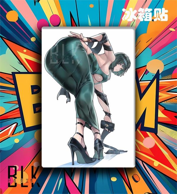 【海外代購】巴洛克 《俯身吹雪》一拳超人Fubuki一擊男ONE PUNCH-MAN動畫裝飾畫冰箱貼 