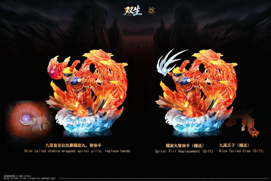 【預定】雙生 共鳴第一彈 終結谷小黃人，九尾初狀態，宿命對決 鳴人 