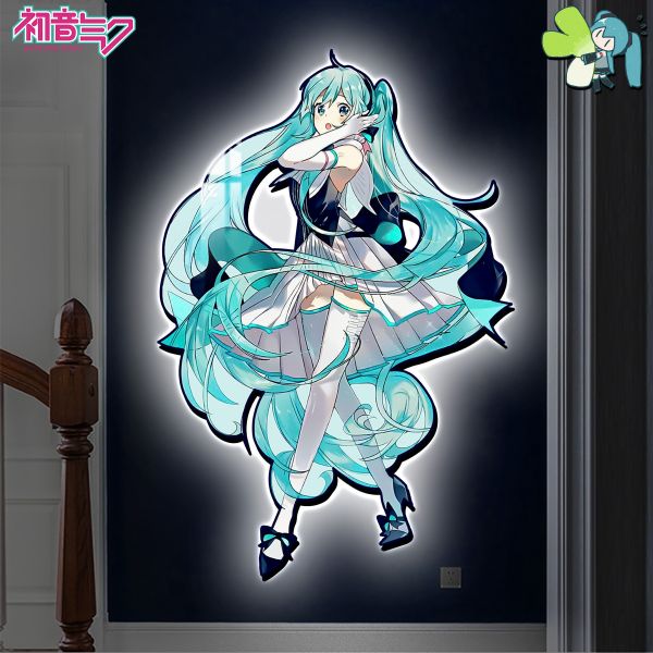 【海外代購】阿喵畫社 初音未來 超長高清燈帶畫 