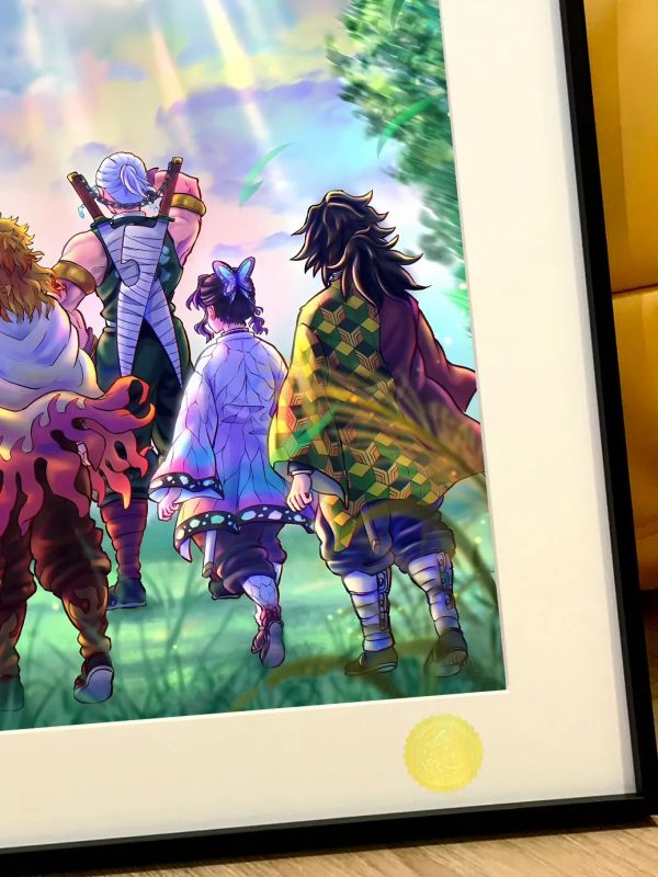 【海外代購】星空《九柱背影》鬼滅之刃無限城篇裝飾畫 