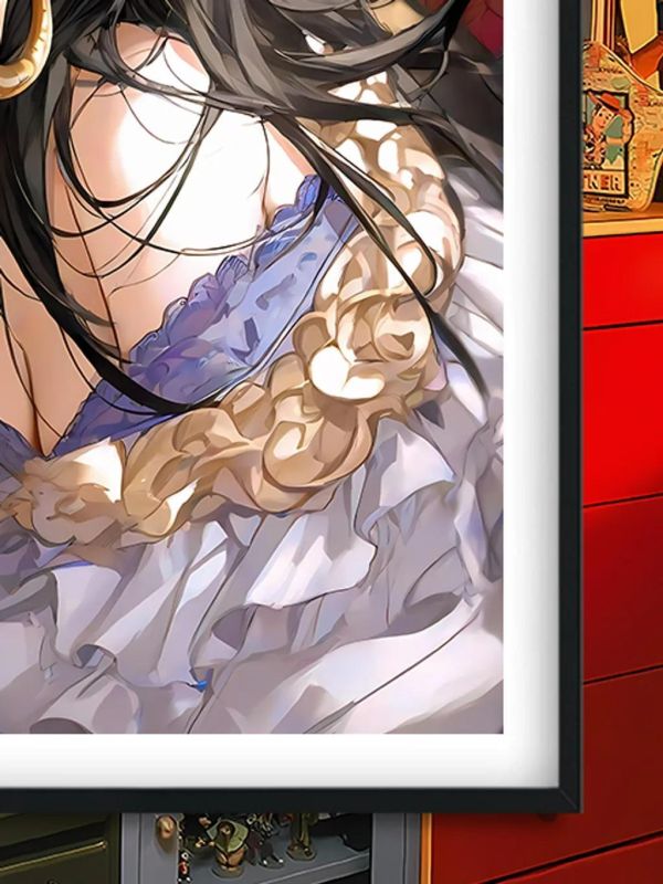 【海外代購】巴洛克《白裙女帝》海賊王波雅漢庫克裝飾畫冰箱貼 