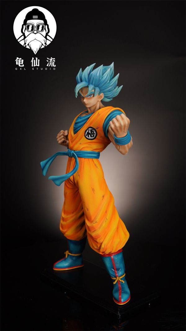 【預定】GXL 龜仙流 七龍珠超 SSGSS超藍悟空 （雙頭雕） 
