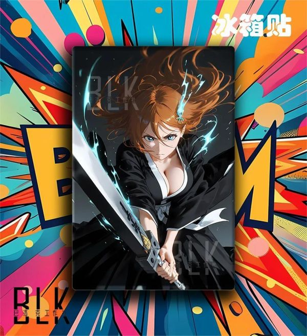 【海外代購】巴洛克 《織姬隊長》十三隊境界死神裝飾畫冰箱貼 