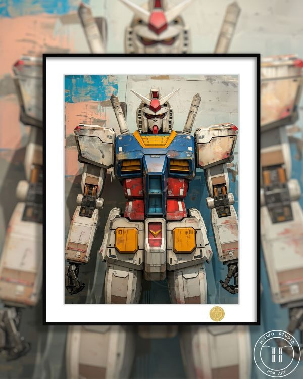 【海外代購】H2 《塗鴉高達》機動戰士高達敢達RX-78裝飾畫 