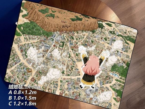 【海外代購】千鳥社 《木葉村的阿尼亞》間諜過家家火影忍者午睡毯地毯裝飾畫 午睡毯 地毯 