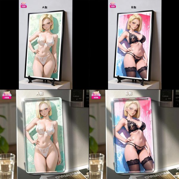 【海外代購】阿喵畫社 龍珠18號雙pos大豎款裝飾畫 七龍珠 