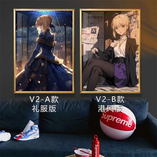 【海外代購】千鳥社 命運之夜Fate阿爾托莉亞聖劍 裝飾畫 01 