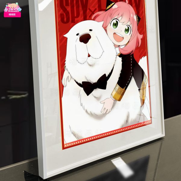 【海外代購】阿喵畫社 哇庫邦德與阿尼亞精裱款 展館級8k收藏超清精裱畫 床頭地墊 冰箱貼 