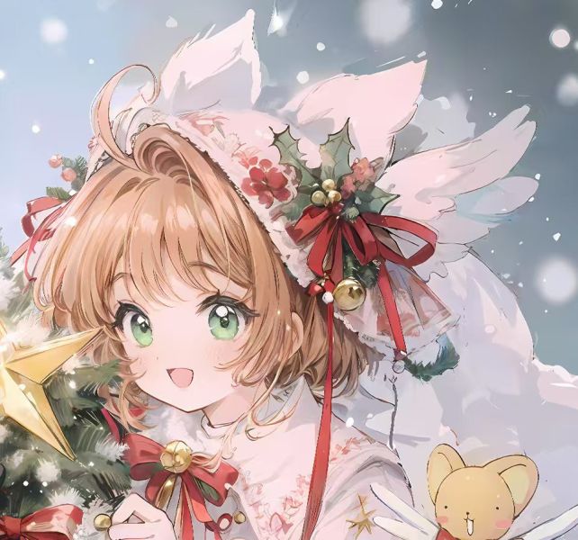【海外代購】H2 《聖誕小櫻李小狼》魔卡少女櫻百變小櫻裝飾畫 