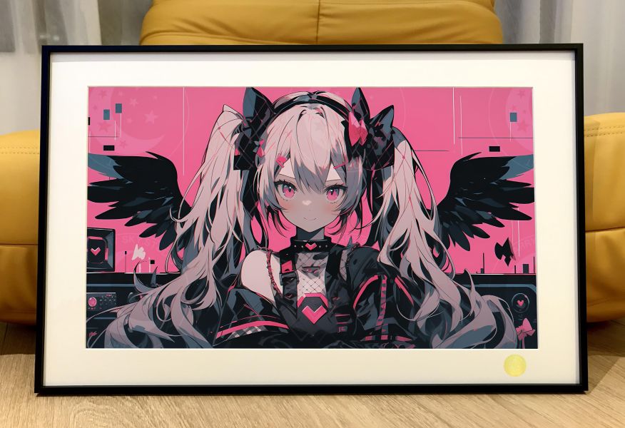 【海外代購】星空 《粉紅初音》初音未來miku甩蔥歌動漫二次元裝飾畫 