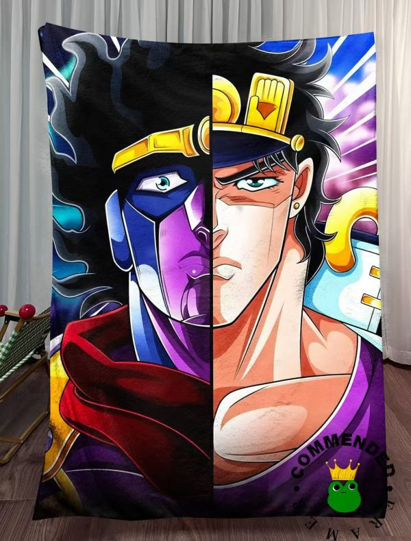 【海外代購】皇呱 《承太郎&白金之星》JOJO的奇妙冒險阿強歐拉迪奧 午睡毯  地毯 