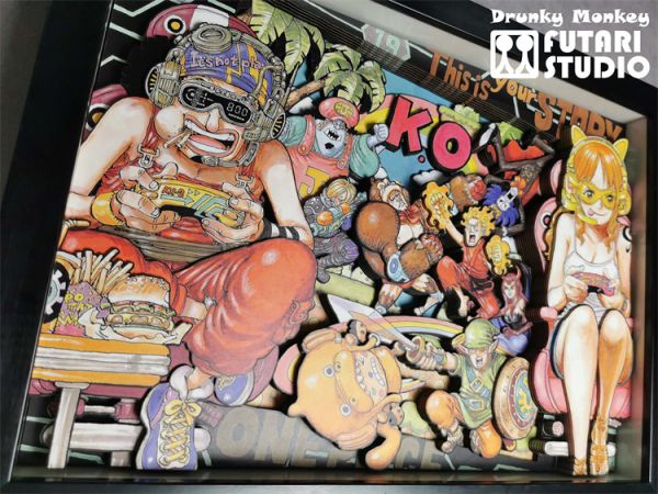 【海外代購】【45/56CM】瑞文 十人草帽團 立體畫01 