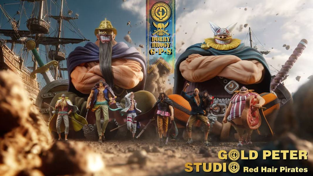 【預定】GP GOLD PETER 四皇紅髮海賊團 青鬼東利 紅鬼布洛基（紅團第七款&第八款） 
