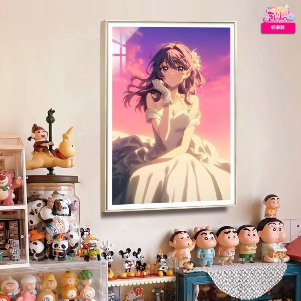 【海外代購】阿喵畫社 青春豬頭少年 晚霞 婚紗 櫻島麻衣 8k超清裝飾畫 