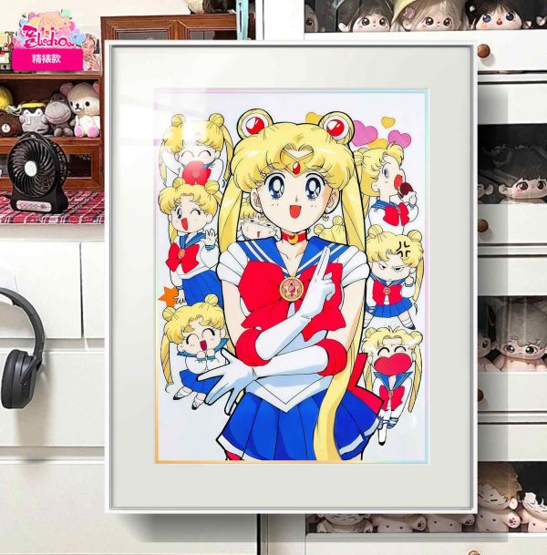 【海外代購】阿喵畫社 月月月野兔 展館級8k超清精裱畫 滑鼠墊 牆面掛毯 床頭地墊 