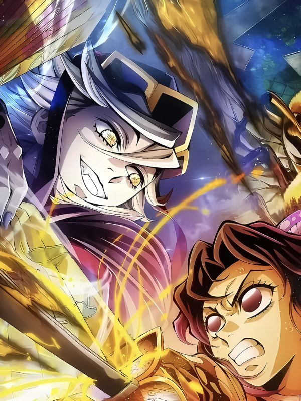 【海外代購】星空《鬼滅無限城B版》鬼滅之刃無限城篇炎柱猗窩座蝴蝶忍童磨動漫遊戲二次元裝飾畫 