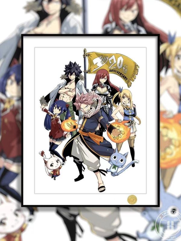 【海外代購】星空 妖精的尾巴20週年 裝飾畫 