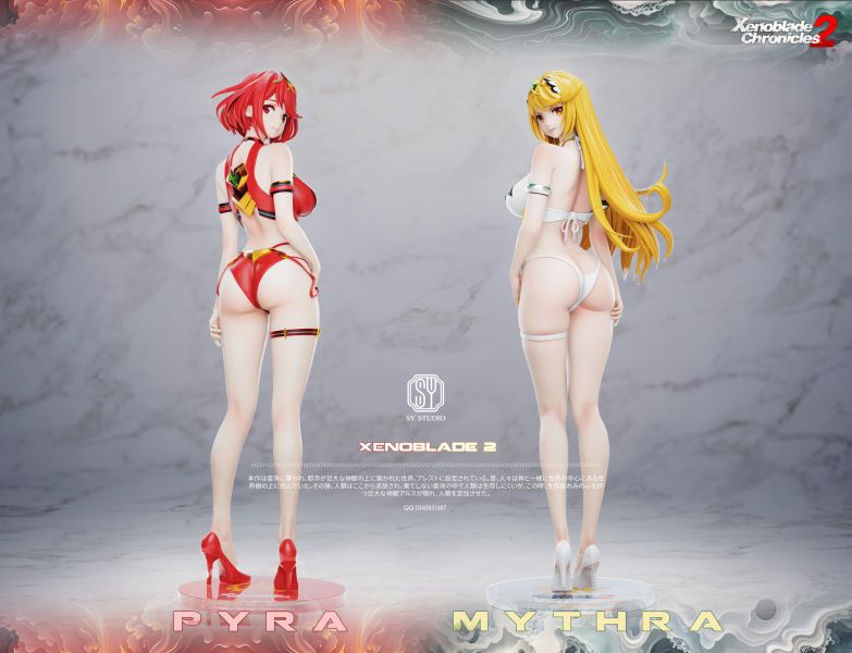 【預定】森炎 SY 女角色輕雕像系列 第一款 異度之刃 光Mythra&焰 Pyra 共鳴 