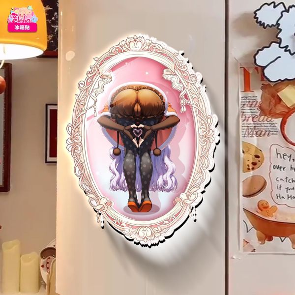 【海外代購】阿喵畫社 動畫冰箱貼第一百一十七彈魔鏡魔法少女小圓系列 高透亞克力磁吸冰箱貼 