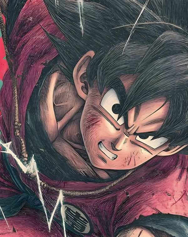 【海外代購】H2 《七龍珠悟空》七龍珠鳥山明卡卡洛特Goku動畫二次元裝飾畫 