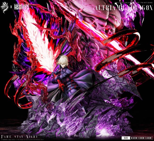 【預定】掠影 DEMONS 聯合巨獻 史詩級收藏雕像 001 黑毛Saber 