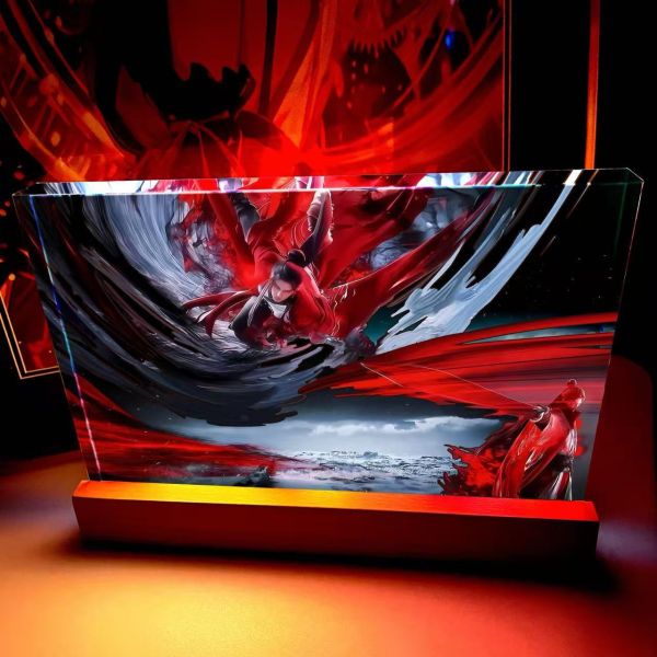 【海外代購】阿喵畫社 陳平安劍氣長城，劍氣滿南天劍來 大號特效發光手辦架展示磚 