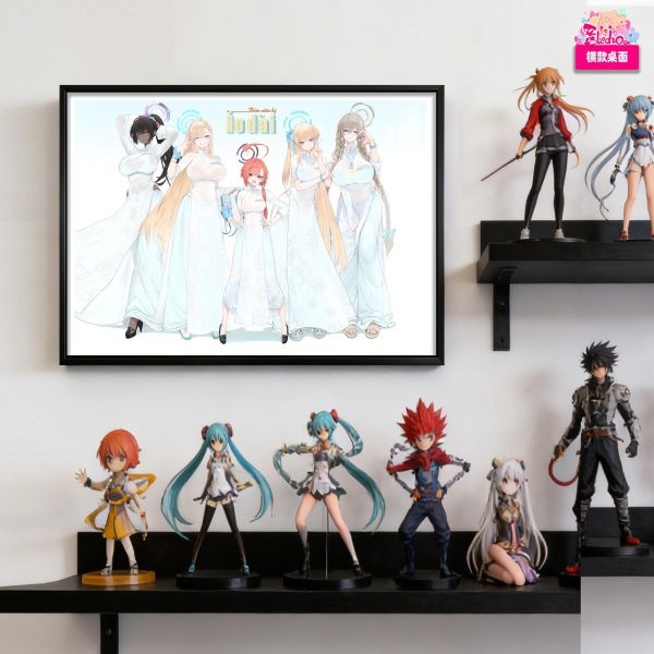 【海外代購】阿喵畫社 Ao‑Dai 清掃部綺夢 華裳清掃小隊 新品12K超清主題裝飾畫 床頭地墊 冰箱貼 