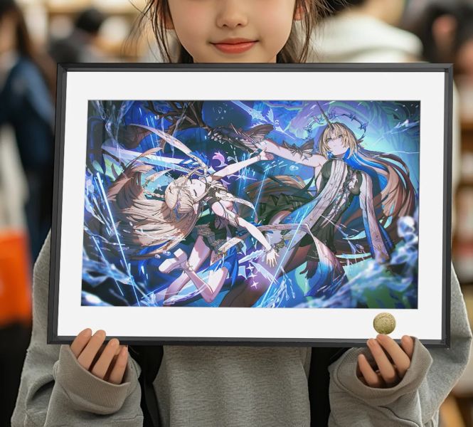 【海外代購】皇呱 《聖女卡提希婭》鳴潮裝飾畫 午睡毯  地毯 