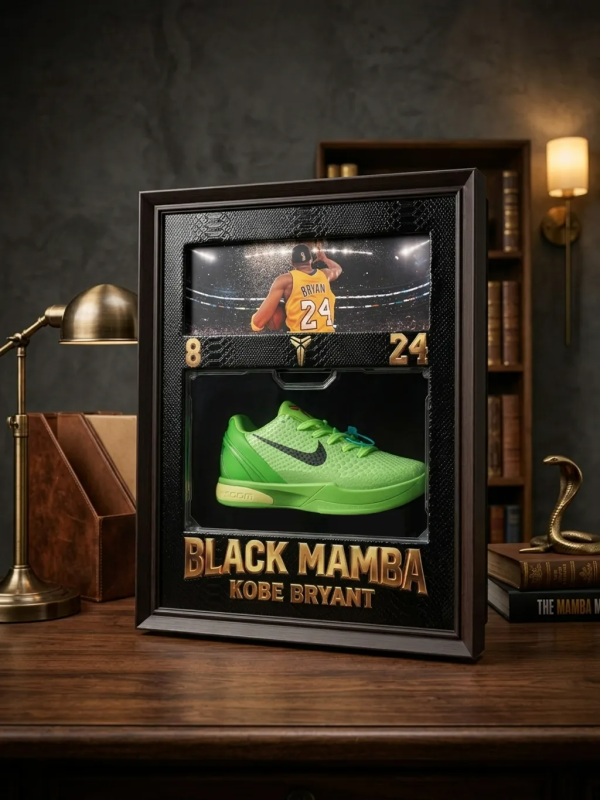 【海外代購】千鳥社《科比戰靴》立體裝裱相框紀念收藏球迷禮物擺件 