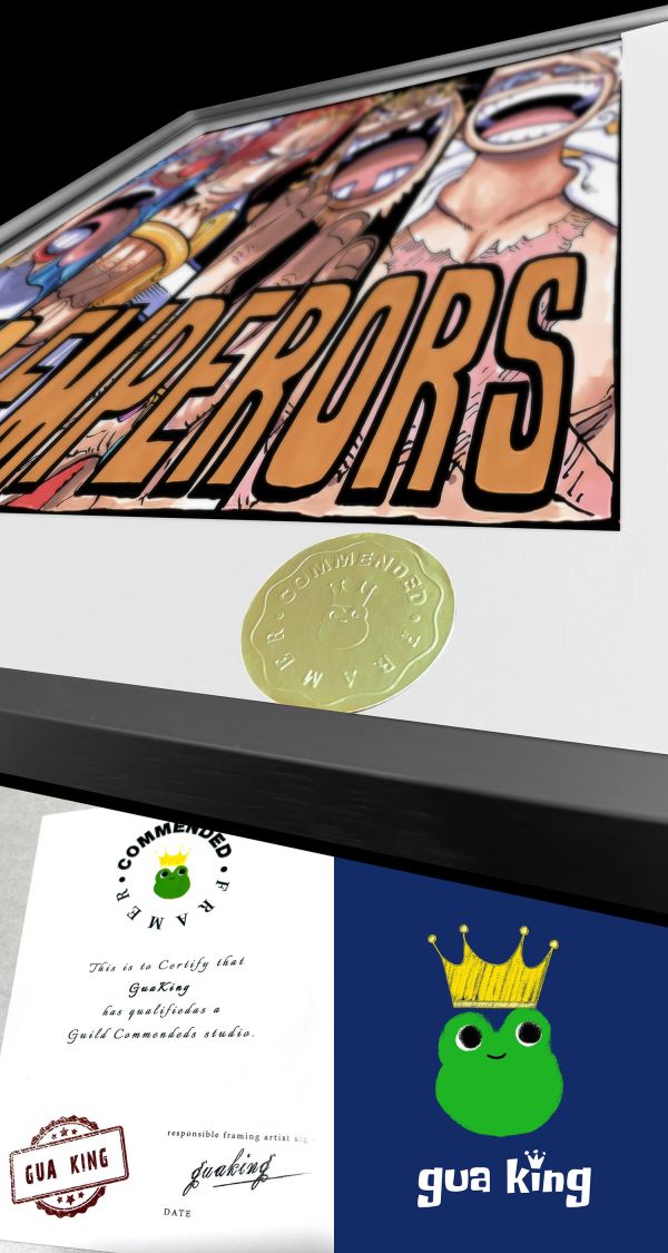 【海外代購】皇呱 《四皇五老星》 海賊王新世界四皇&世界政府五老星周邊裝飾畫 