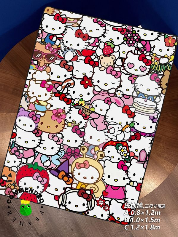 【海外代購】皇呱 《哈嘍kitty全家福》哈嘍kitty凱蒂貓全家福週邊裝飾畫 午睡毯 地毯 