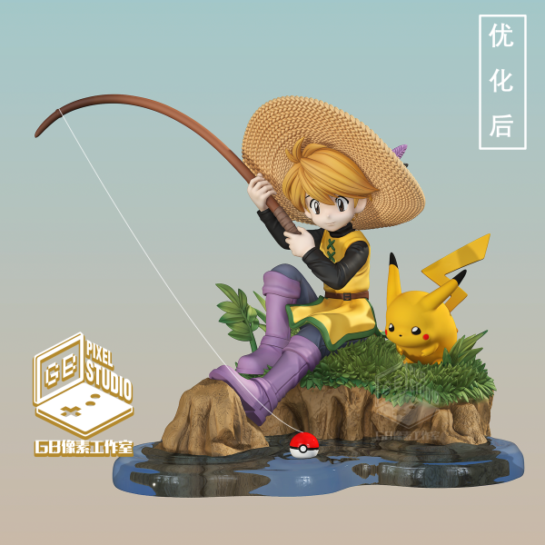 【預定】GB 像素 圖鑑20比例經典還原系列 第二彈 釣魚小黃 