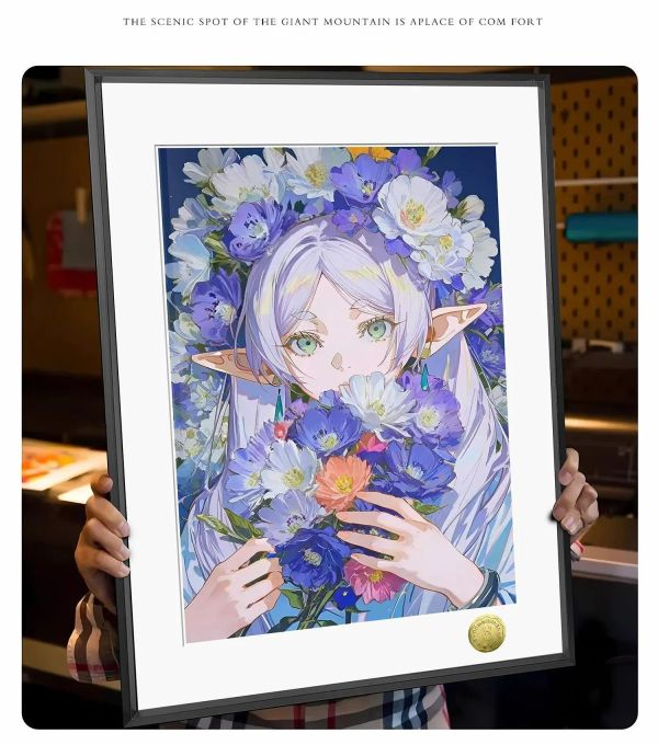 【海外代購】皇呱 《花朵盛開芙莉蓮》葬送的芙莉蓮裝飾畫 午睡毯  地毯 