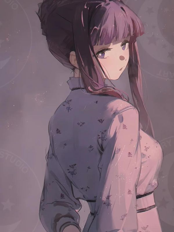 【海外代購】星空《碎花裙菲倫》Fern海塔葬送的芙莉蓮裝飾畫 