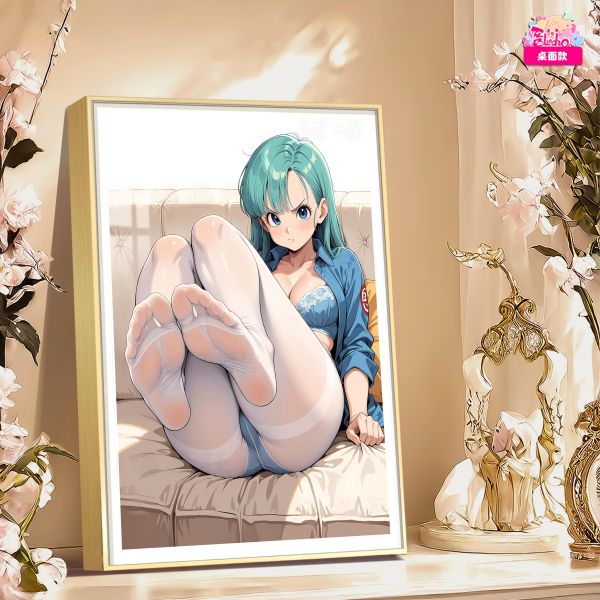 【海外代購】阿喵畫社 白絲 布瑪 8k主題高清裝飾畫 午睡毛毯 冰箱貼 