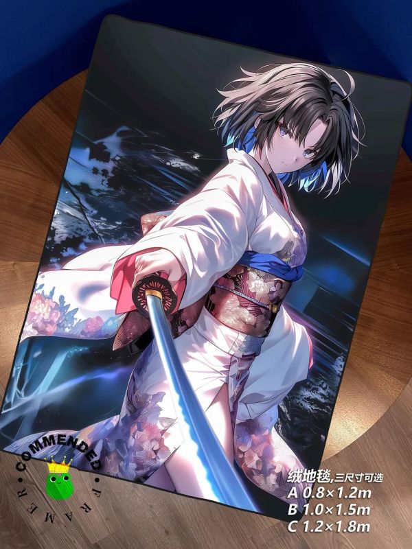 【海外代購】皇呱《和服拔刀兩儀式》空之境界兩儀家繼承人裝飾畫 午睡毯  地毯 