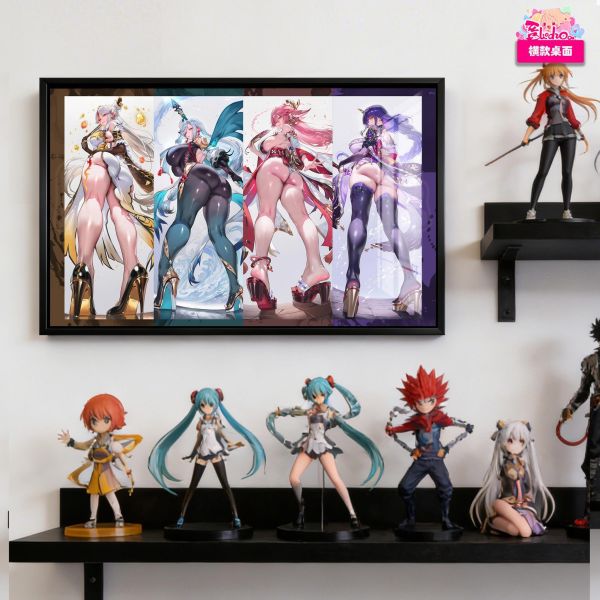 【海外代購】阿喵畫社 禦姐華姿四重奏 原神新品8k全景高清裝飾畫 床頭地墊 冰箱貼 