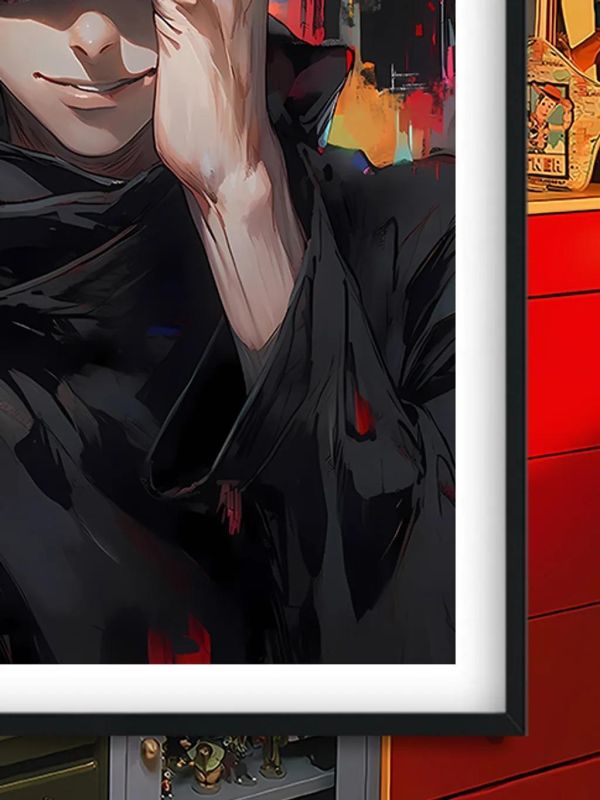 【海外代購】巴洛克 《黑衣五條悟》咒術回戰Gojo裝飾畫冰箱貼 