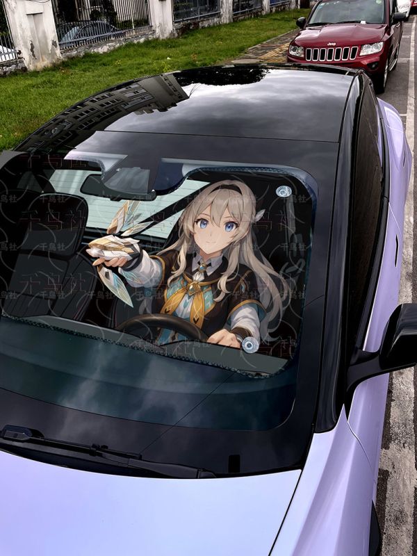 【海外代購】千鳥社 《汽車前擋遮陽－流螢 薩姆》夏季汽車遮陽防曬前擋開車二次元流螢薩姆崩壞星穹鐵道 