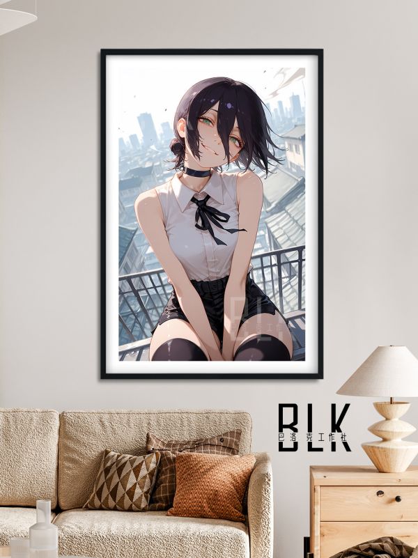 【海外代購】巴洛克 《微笑蕾塞》Chainsaw Man鏈鋸人蕾塞篇reze電次帕瓦瑪奇瑪動畫二次元裝飾畫