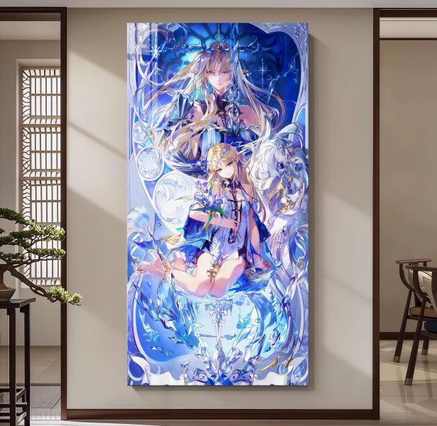 【海外代購】阿喵畫社 雙生幻影 深海卡提希婭 超長發光燈帶裝飾畫 地墊 