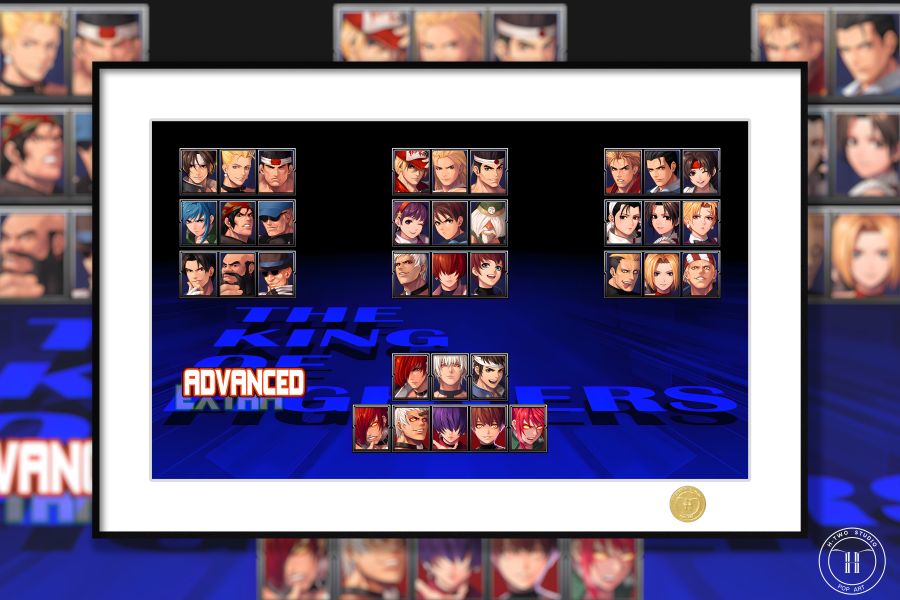 【海外代購】H2 《拳皇97》八神庵草薙京神樂千鶴大蛇紅丸不知火舞KOF97裝飾畫 