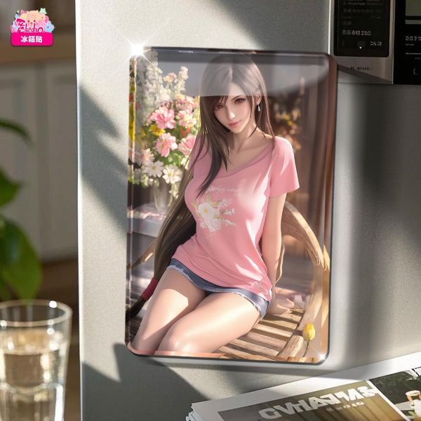 【海外代購】阿喵畫社 花語 蒂法 復古款實木紀念超清裝飾畫 冰箱貼 