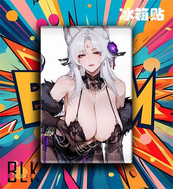 【海外代購】巴洛克 《吊帶朧嫣》塵白禁區芬妮安卡希雅動漫裝飾畫冰箱貼 