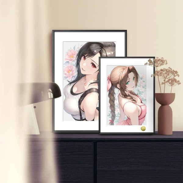 【海外代購】皇呱 《甜美蒂法愛麗絲》最終幻想VII裝飾畫 午睡毯 地毯 