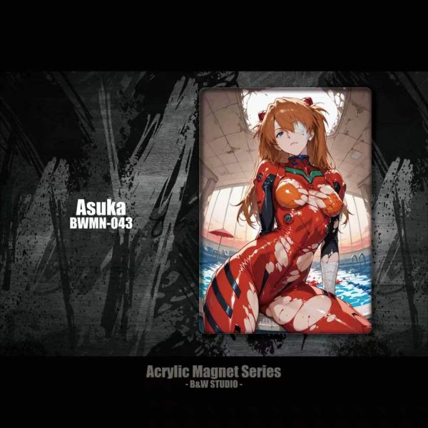 【海外代購】黑白畫映 B&W 壓克力冰箱貼 Asuka 明日香 BWMN-043 