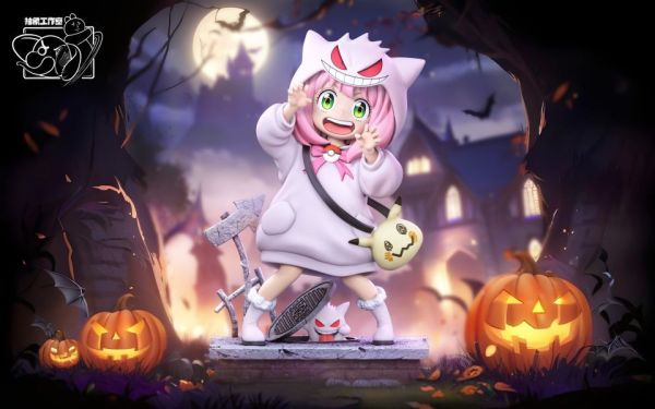 【台灣現貨】抽象 耿鬼安妮亞 白色 