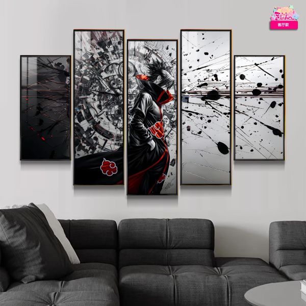 【海外代購】阿喵畫社 曉組織 佐助 火影忍者新品異形套組裝飾畫 滑鼠墊 