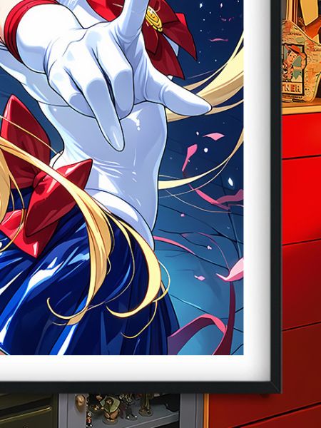 【海外代購】巴洛克  《水手月亮》Sailor Moon美少女戰士水兵月月野兔倩妮迪公主動漫裝飾畫冰箱貼 